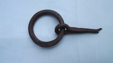  ANELLO IN FERRO X PORTA  PORTONCINO  FINESTRA O MOBILE RUSTICO ANTA O CASSETTO