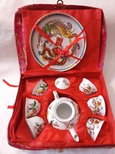 Servizio Sake Giapponese Drago- Vintage Set 6 Tazzine+Caraffa e Vassoio