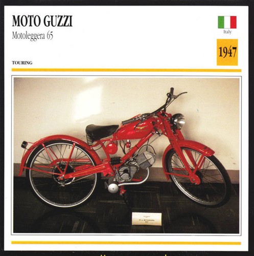 Moto guzzi motoleggera - guzzi, 65cc