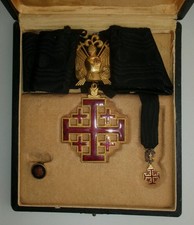ORDINE DEL SANTO SEPOLCRO  COMMENDATORE CON MIGNON E BOTTONE IN COFANETTO