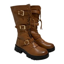 Scarpe Donna Anfibi Stringati