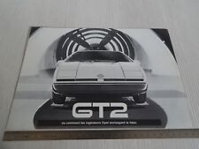 BROCHURE ORIGINALE OPEL GT 2 GT2 PROTOTIPO IN FRANCESE DEPLIANT