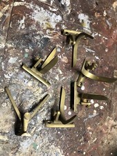 6  reggipiani Per vetro In Ottone 5 + 1 Diverso Per Cristallo Vetro Vetrina