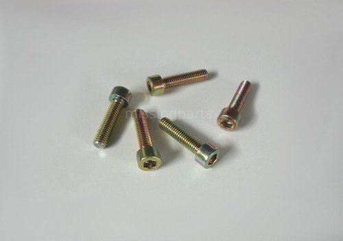 Viti cilindro m6x25 giallo - 5x,