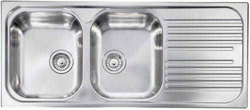 Lavello acciaio inox - acciaio, 116