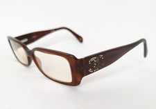 Chanel montatura occhiali vintage donna marrone logo-XXX