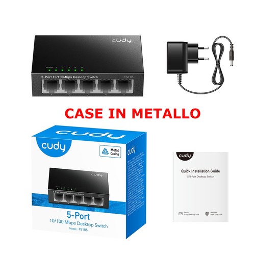 Switch ethernet hub rete 5 - di,