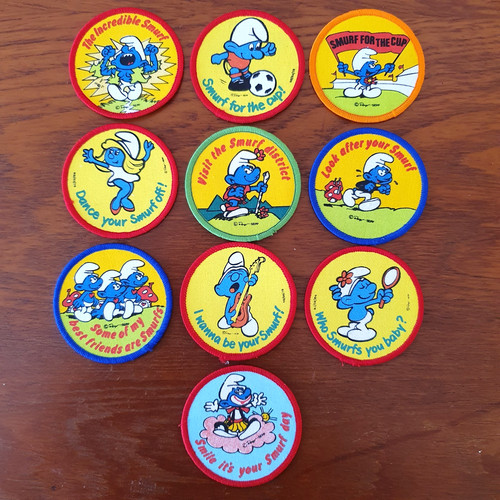 Smurf sew patch peyo - on,