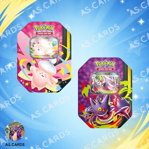 Pokemon tin collezione mega - -,