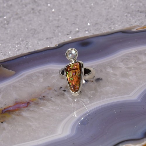 Boulder opal ring 925er - boulder,