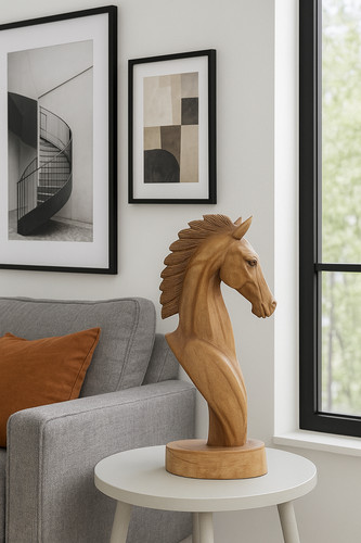 Scultura testa cavallo in - di,