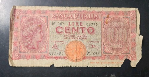 Italy 1943 100 lire - lire, banknote