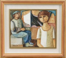 Huile sur toile de Lucio