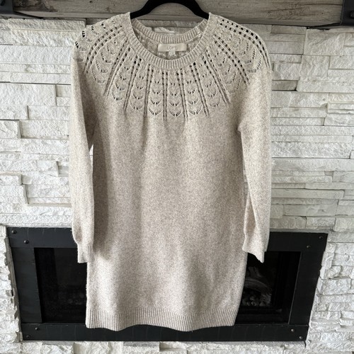 Abito maglione panna loft