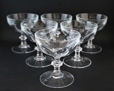 5 coupes a champagne cristal d