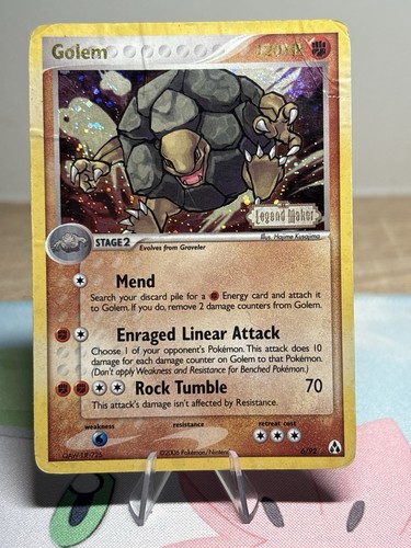 Carta pokemon golem ex - 6/62,