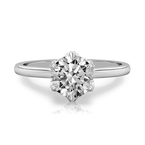 Anello fidanzamento oro - di,