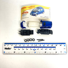 Choco Egg Honda Collection Mini Car Model #10 Honda Fit 2001 blue Furuta Japan