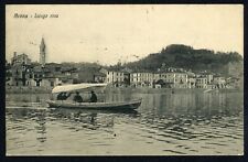 Arrona - Lungo Riva  - 1922 - cartolina usata per Gurro con barca