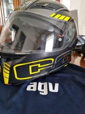 Casco modulare AGV COMPACT nero/grigio/giallo TG M