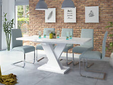 Tavolo da Pranzo Bianco Lucido