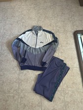Vintage Asics track Red Blue suit tuta jacket pants anni years 80 90 size XL
