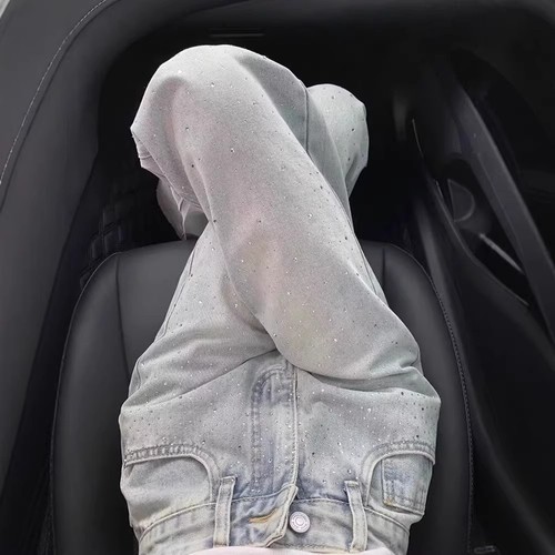 Jeans denim blu chiaro - , vita