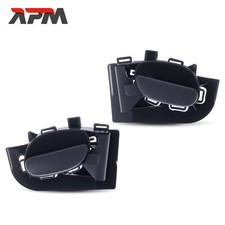 2x Maniglia Porta Interna Sinistra Destra Texturiert per Peugeot 206 Cc 2D Sw