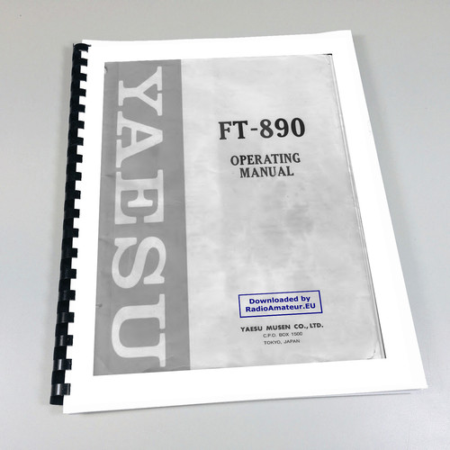 Yaesu 890 manuale - yaesu, ft-890