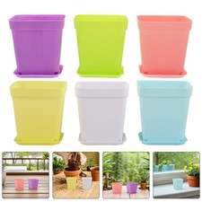  18 vasi in plastica per piante: vasi rettangolari per piantine, fioriere in