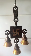 Brass Swastik Hanging Bells
