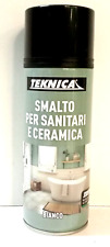 SMALTO SPRAY PER SANITARI E CERAMICHE BIANCO 400 ML TEKNICA LAVABI VASCHE DOCCE