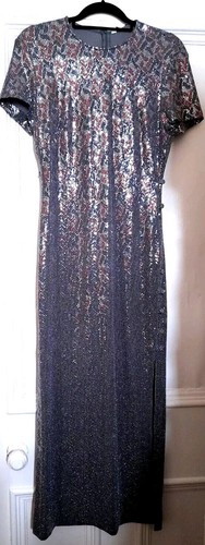 Maxi abito lungo zara - abito, argento