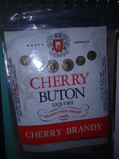 Vecchia Etichetta Old Label LIQUORE CHERRY BUTON