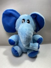 Peluche elefante azzurro 