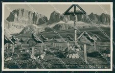 Trento Passo Pordoi Cimitero Militare Gruppo Sella Foto cartolina VK3753