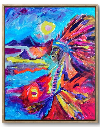 Quadro astratto murale 11x14