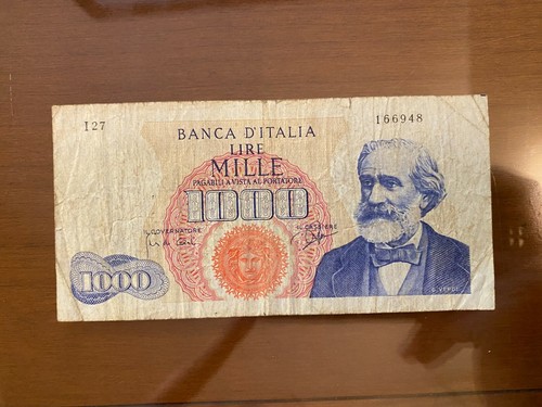 Banconota lire 1000 - banconota,