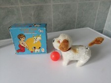 Giocattolo Vintage Cane con Palla - Carica a Molla - FUNZIONANTE