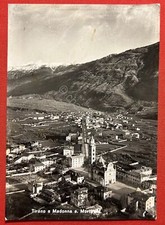 Cartolina - Tirano e Madonna e Mortirolo ( Sondrio ) - 1954