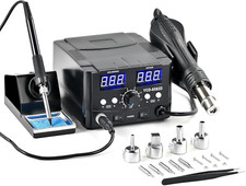 750W Stazione Saldante Dgitale SMD 2 in 1 Stazione Di Saldatura Con Schermi a LE