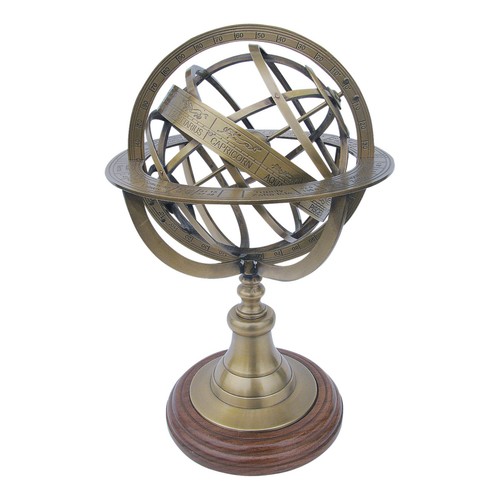 Sfera armillare ottone - sfera, in