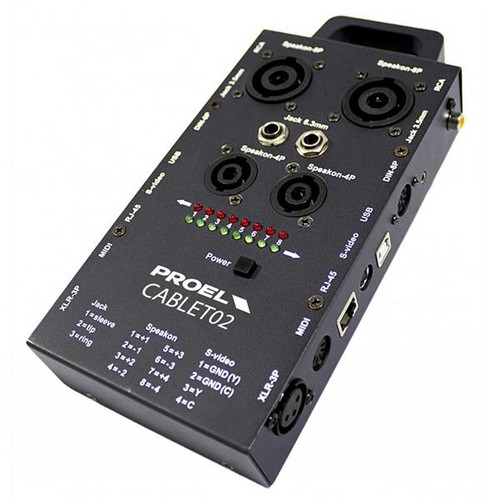 Proel cablet02 cable tester - proel,
