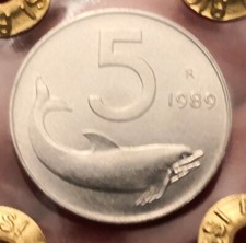 5 Lire 1989 Timone