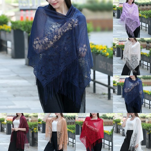 Stola scialle nappa pizzo