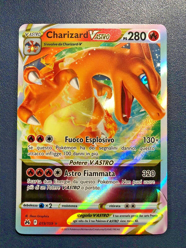 Carta pokemon charizard vastro - charizard,