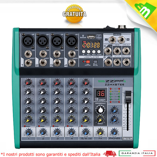 Zzipp zzmxbte6 mixer karaoke - zzipp,
