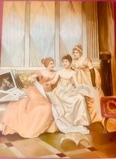 Grande Stampa Su Tela  Les Trois Connaisseuses 95 X125 X2