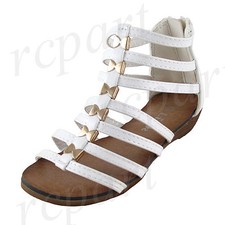 New girl's back zipper sandals
