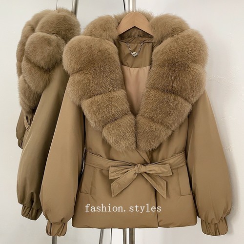 Piumino donna invernale volpe